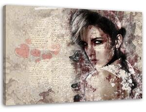 Obraz na plátně, Krásná žena Abstrakt - 100x70 cm