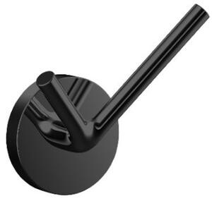 Emco Round - Dvojitý háčik 40 mm, montáž pomocou lepenia alebo vŕtania, čierna 437513301