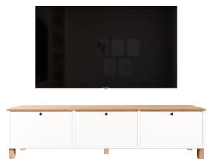 SMART TV stolík na nožičkách 3D, biela