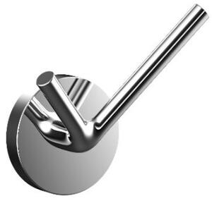 Emco Round - Dvojitý háčik 40 mm, montáž pomocou lepenia alebo vŕtania, chróm 437500101
