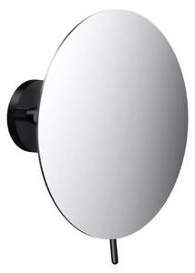 Emco Cosmetic mirrors Pure - Nástenne okrúhle holiace a kozmetické zrkadlo, Ø 190 mm, 3 zväčšovacie sklo, čierne 109413306