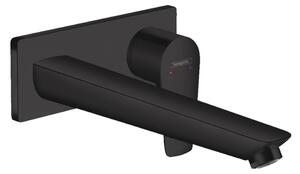 Hansgrohe Talis E - Páková umývadlová batéria pod omietku, s výtokom 22,5 cm, matná čierna 71734670