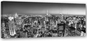 Obraz na plátně, Panorama New York - 150x50 cm