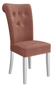 Mirjan24 Čalúnená jedálenská stolička ST65 + klopadlo, Potah: Magic Velvet 2258, Klopadlo: Chróm, Farba nožičiek:: Biela polomatná 5903211143854
