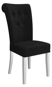 Mirjan24 Čalúnená jedálenská stolička ST65 + klopadlo, Potah: Magic Velvet 2219, Klopadlo: Čierna, Farba nožičiek:: Biela polomatná 5903211143779