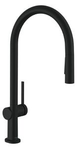 Hansgrohe Talis M54 - Páková kuchynská batéria 210, vyťahovateľná sprška, 2jet, matná čierna 72800670