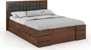 Manželská posteľ 180 cm Naturlig Storhamar High Drawers (borovica). Vlastná spoľahlivá doprava až k Vám domov. 800369