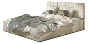 Drevko Čalúnená posteľ Grand - Soft 33 - 140 x 200 cm, Krémová