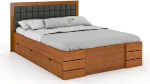 Manželská posteľ 180 cm Naturlig Storhamar High Drawers (borovica). Vlastná spoľahlivá doprava až k Vám domov. 800369