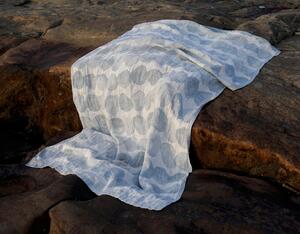 Ľanový uterák Sade, modrý rain, Rozmery 95x180 cm