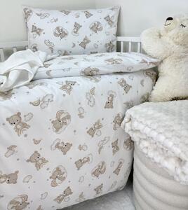INTERMEDIC SK Posteľná obliečka do postieľky Teddy - hnedá 90x130/45x65 cm