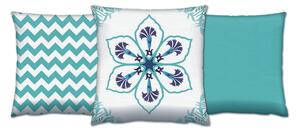 ASIR Sada dekoračných vankúšov MINT VZORY 43 cm polyester-bavlna