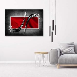 Obraz na plátně, Červená abstrakce - 60x40 cm
