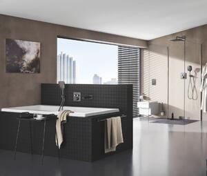 GROHE Rainshower SmartActive 130 Cube - Ručná sprcha s 3 prúdmi, kartáčovaný Hard Graphite 26582AL0