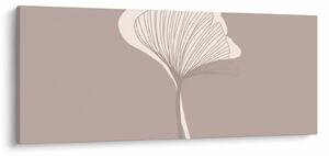 Obraz - Béžové listy N⁰3 (120x50 cm)