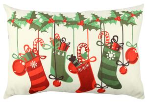ASIR Dekoračný vankúš VIANOČNÉ PANČUCHY 33 cm polyester-bavlna