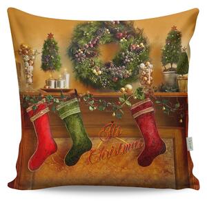 ASIR Dekoračný vankúš VIANOČNÝ KOZUB 43 cm polyester-bavlna