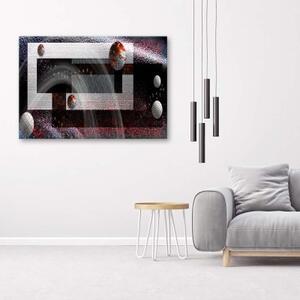 Obraz na plátně, Moderní abstraktní koule - 60x40 cm