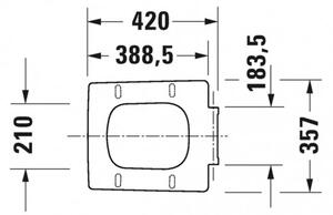 Duravit Viu - WC sedátko, biela 0021210000