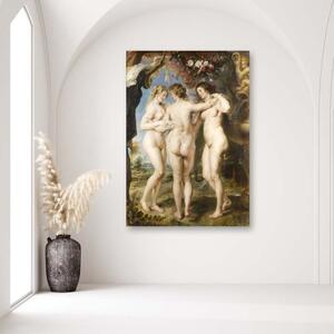 Obraz na plátně, REPRODUKCE Tři grácie Rubens - 40x60 cm