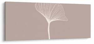 Obraz - Béžové listy N⁰5 (120x50 cm)
