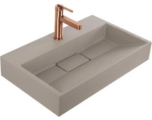 Umývadlo z liateho mramoru Rea GOYA TAUPE 60CM