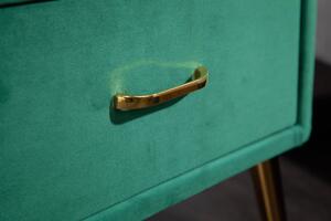 Nočný stolík Famous velvet emerald green