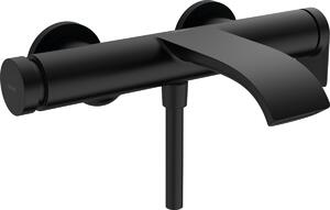 Hansgrohe Vivenis - Páková vaňová batéria nástenná, čierna matná 75420670