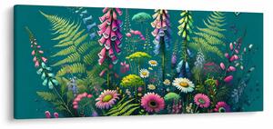 Obraz - Lúčne kvety (120x50 cm)