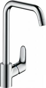 Drezový set Hansgrohe 1/C - Granitový drez 530x500 mm, sivá + Drezová batéria Hansgrohe Focus