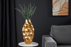 Váza Arga Orient 45cm zlatá tepaná