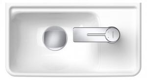 Duravit D-Neo - Umývadielko 400x220 mm, otvor na batériu vpravo, biela 0739400041