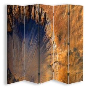 Ozdobný paraván Abstrakce kamene - 180x170 cm, päťdielny, klasický paraván