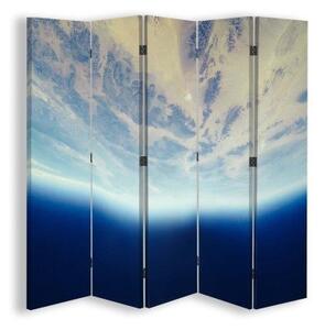 Ozdobný paraván Abstraktní vesmír - 180x170 cm, päťdielny, klasický paraván