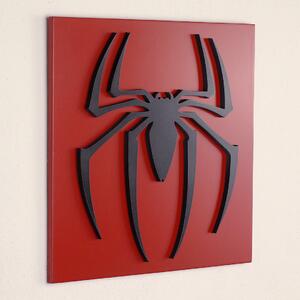 Veselá Stena 3D drevená dekorácia znak Spiderman 30 x 30 cm