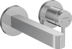 Hansgrohe Finoris - Páková umývadlová batéria pod omietku s ramenom 168 mm, chróm 76051000