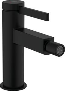 Hansgrohe Finoris - Páková bidetová batéria s odtokovou súpravou Push-Open, čierna matná 76200670