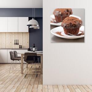 Obraz na plátně, Čokoládové muffiny - 30x30 cm