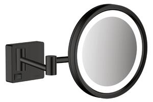 Hansgrohe AddStoris - Kozmetické zrkadlo s LED osvetlením, čierna matná 41790670