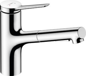 Hansgrohe Zesis M33 - Páková kuchynská batéria 150, vyťahovacia sprška, 2jet, chróm 74800000
