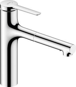 Hansgrohe Zesis M33 - Páková kuchynská batéria 160, vyťahovacia spŕška, 2jet, sBox lite, chróm 74804000
