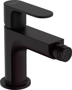 Hansgrohe Rebris S - Páková bidetová batéria s odtokovou súpravou s tiahlom, čierna matná 72210670