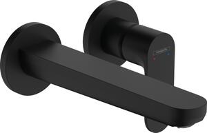 Hansgrohe Rebris S - Páková umývadlová batéria pod omietku, pre montáž na stenu, s výtokom 20 cm, čierna matná 72528670