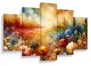 Obraz - Pestrofarebná lúka (150x105 cm)