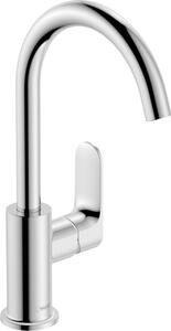 Hansgrohe Rebris S - Páková umývadlová batéria 210 s otočným výtokom a odtokovou súpravou s tiahlom, chróm 72536000