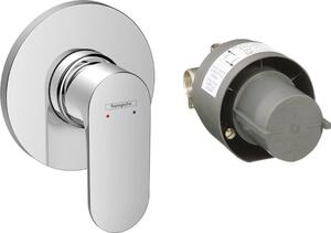 Hansgrohe Rebris S - Páková sprchová batéria pod omietku, sada s telesom, chróm 72648000