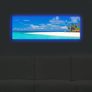 Wallity Obraz s LED osvetlením PLÁŽ 30 30 x 90 cm