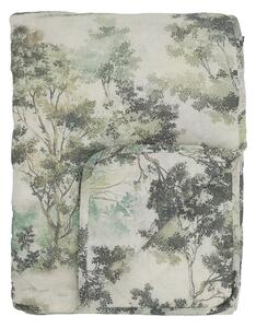 Prešívaný prehoz Aix Flower Cream/Olive 130 × 180 cm