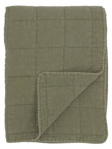 Prešívaný prehoz Aix Vintage Olive 130 × 180 cm