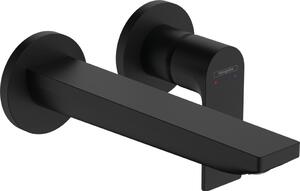 Hansgrohe Rebris E - Páková umývadlová batéria pod omietku, pre montáž na stenu, s výtokom 20 cm, čierna matná 72568670